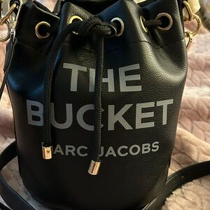Marc Jacobs Black Crossbody Bucket Bag